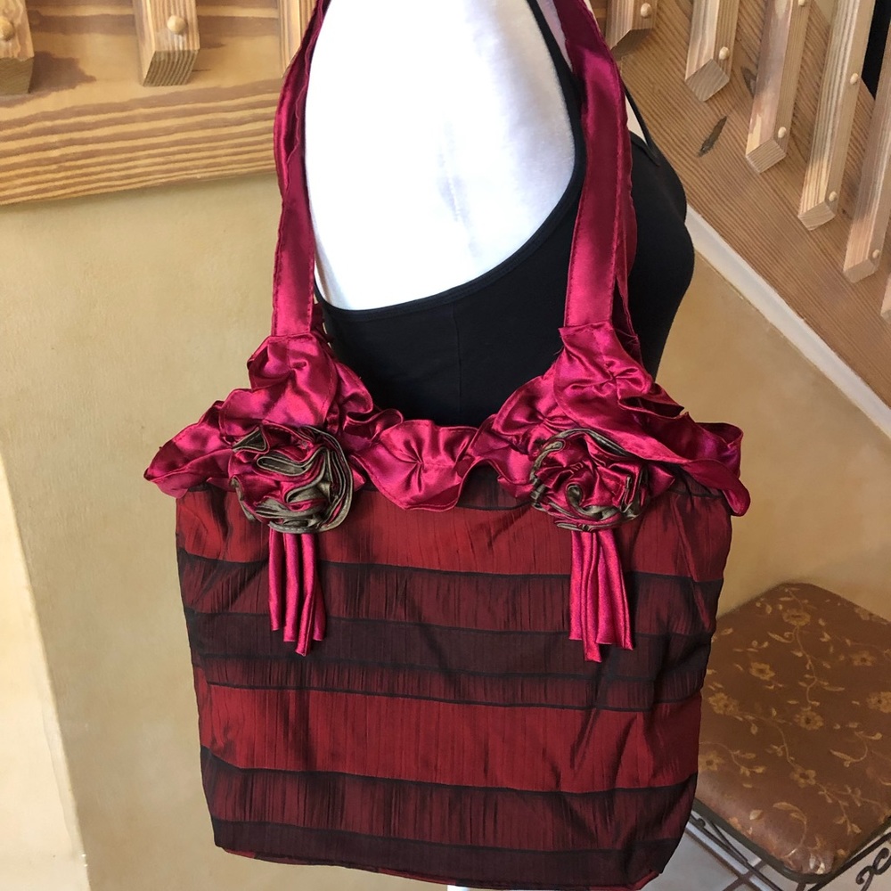 Boho Satin Flower Shoulder bag